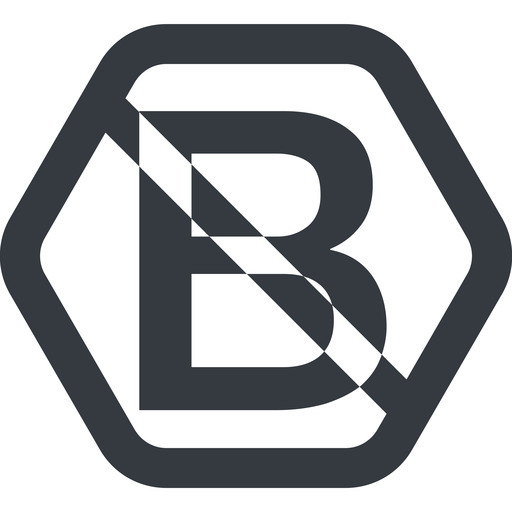Bootstrap b icon by Friconix (fi-hwpuxl-bootstrap-b) line,wide,hexagon ...