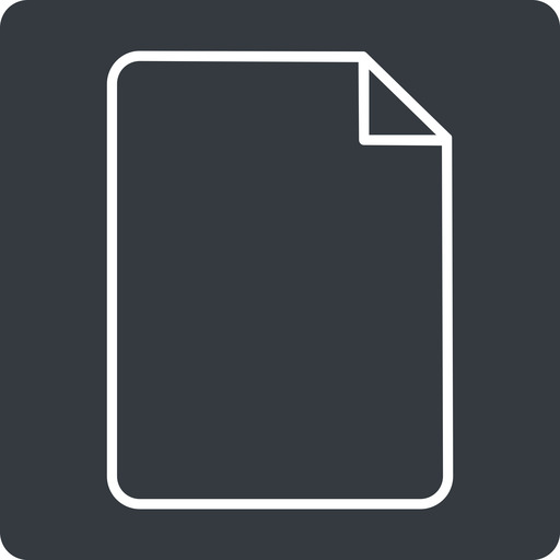 File thin icon by Friconix (fi-stsuxl-file-thin) thin,up,solid,square ...
