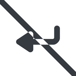 Return sign wide icon by Friconix (fi-xwpuxl-return-sign-wide) line,up ...