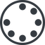 Line, left, normal, circle, spinner, spin, wait, load, loading, loader icon