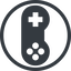 Line, right, normal, solid, circle, horizontal, mirror, game, gaming, games, gamepad, pad, joystick, gamepad-solid icon