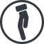 Line, right, normal, circle, healthcare, help, care, gift, hand, giving, giving-hand, love, give, giving-hand-solid icon