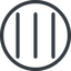Line, right, normal, circle, three, menu, collapse, bars, bar, expand, list, three-bars, burger, hamburger icon