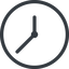 Line, up, normal, circle, clock, time, meeting, hour, minute, hours, minutes icon