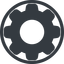 Line, normal, circle, setting, config, gear, wheel, settings, cog, gear-wide, gear-solid icon