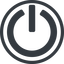 Line, normal, circle, power, on, off, turn-on, turn-off, power-solid icon