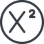 Line, normal, circle, text, editor, superscript icon