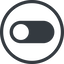 Line, up, normal, solid, circle, setting, apple, on, off, ios, switch, button, radio, switch-solid icon
