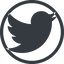 Line, up, normal, circle, logo, brand, social, twitter, bird, twit, twitter-solid icon