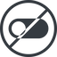 Line, down, normal, solid, circle, horizontal, mirror, setting, prohibited, apple, on, off, ios, switch, button, radio, switch-solid icon