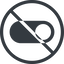 Line, down, normal, solid, circle, setting, prohibited, apple, on, off, ios, switch, button, radio, switch-solid icon