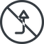 Line, right, normal, circle, sign, confirm, horizontal, mirror, arrow, prohibited, key, submit, send, return, enter, return-sign icon