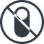 Line, right, normal, solid, circle, horizontal, mirror, setting, prohibited, apple, on, off, ios, switch, button, radio, switch-solid icon