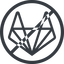 Line, normal, circle, brand, horizontal, mirror, social, network, prohibited, brands, repo, gitlab, gitlab-alt, wolf icon