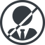 Line, normal, circle, horizontal, mirror, user, prohibited, tie, admin, administrator, superuser, user-tie-circle icon