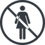 Line, normal, circle, woman, prohibited, human, dot, toilets, pictogram, dot-50, wc, women, women-toilets, dot-women-toilets icon