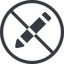Line, up, normal, wide, circle, prohibited, pen, pencil, draw, edit icon