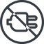 Line, up, normal, circle, prohibited, electricity, plug, charge, charger, electric, electrics, electrical icon