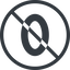 Line, normal, circle, prohibited, number, font, digit, zero, nul icon