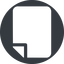Down, normal, solid, circle, file, file-solid, document icon