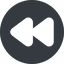 Down, normal, solid, circle, video, play, forward, backward, mp3, player, pause, forward-solid icon