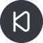 Down, normal, solid, circle, video, play, forward, backward, mp3, player, pause, step, forward-step icon