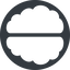 Left, normal, solid, circle, human, idea, brain, intelligence, brain-solid, synapse, neuron, memory icon