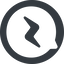 Left, normal, solid, circle, brand, message, facebook, social, messenger, chat, comment, dialogue, bubble, facebook-messenger icon