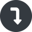 Left, normal, solid, circle, sign, confirm, arrow, key, submit, send, return, enter, return-sign-solid, return-sign icon