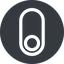 Left, normal, solid, circle, setting, apple, on, off, ios, switch, button, radio icon