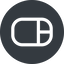 Right, normal, solid, circle, computer, keyboard, mouse, pointer, computer-mouse icon