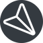 Right, normal, solid, circle, message, paper, messaging, plane, airplane, aeroplane, submit, send, paper-plane, paper-plane-alt icon