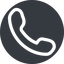 Right, normal, solid, circle, phone, call, dial, number, telephone icon