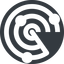 Right, normal, solid, circle, gps, place, radar, localisation, radar-solid, sonar icon