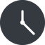 Up, normal, solid, circle, horizontal, mirror, clock, time, meeting, hour, minute, hours, minutes icon