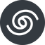 Up, normal, solid, circle, horizontal, mirror, space, spiral, milky-way, milky, way, cosmos, celestial, stellar, universe, galaxy-alt, galactic icon