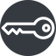 Up, normal, solid, circle, horizontal, mirror, unlocked, unlock, locked, lock, key, access, security icon