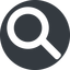 Normal, solid, circle, search, magnifying, glass, horizontal, mirror, research, keywords, keyword icon