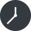 Up, normal, solid, circle, clock, time, meeting, hour, minute, hours, minutes icon