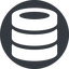 Normal, solid, circle, mysql, sql, disk, database, db, storage, barrel, database-solid, alt, HDD, disks, database-alt-solid icon