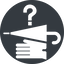 Normal, solid, circle, dot, pictogram, dot-50, lost, and, found, lost-and-found, glove, umbrella, object, dot-lost-and-found icon