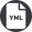 Normal, solid, circle, config, file, data, language, yml, docker, yaml, markup, configuration, file-yml-solid icon