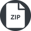 Normal, solid, circle, archive, file, zip, rar, compress, compressed, compression, file-zip, file-zip-solid icon