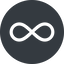 Normal, solid, circle, symbol, math, mathematics, mathematical, infinity, always, infinite, maths, loop icon
