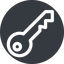 Up, normal, solid, circle, unlocked, unlock, locked, lock, key, access, security, key-alt icon