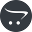 Normal, solid, circle, online, shopping, cart, website, store, ecommerce, open, shipping, product, opencart icon