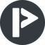 Normal, solid, circle, brand, video, letter, art, p, streaming, live, picarto icon