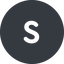 Normal, solid, circle, small, size, s icon