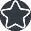 Up, normal, solid, circle, star, rate, rating, favorite icon