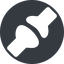 Normal, solid, circle, plug, brain, synapse, neuron, joint, memory, receptor, synapse-solid icon
